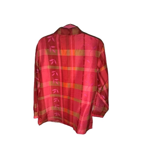 Jessica Holbrook 3 piece set size medium. 100% silk in dark pink. Vibrant, work - Picture 6 of 14